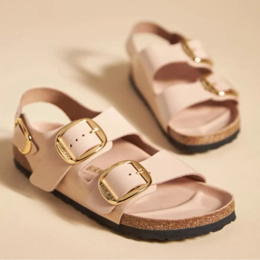 Birkenstock Arizona Big Buckle High Shine Sandals Size 40